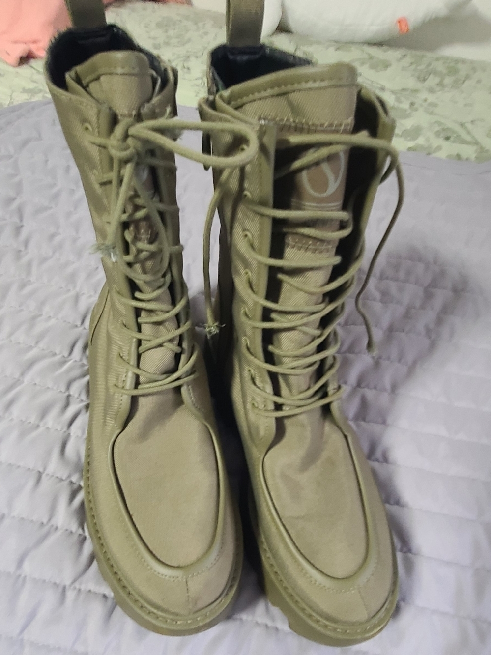Franco Sarto Women’s Lace-Up Boots in Tan